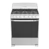 Estufa Mabe a gas/eléctrica 6 quemadores plata mercury 127V puerta con visor 126.6L