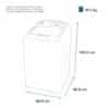Lavadora Automática Blanca Mabe Aqua Saver Green de 16 kg - Image 5