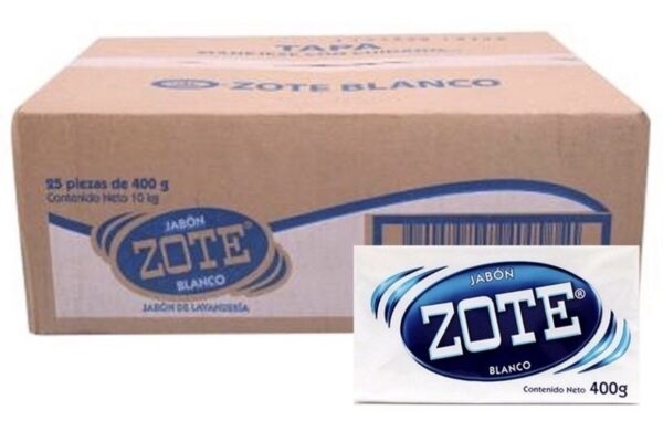 Caja de Zote Blanco Con 25 Piezas De 400 g