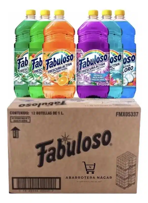 CAJA DE FABULOSO 12/1 LT  SURTIDO