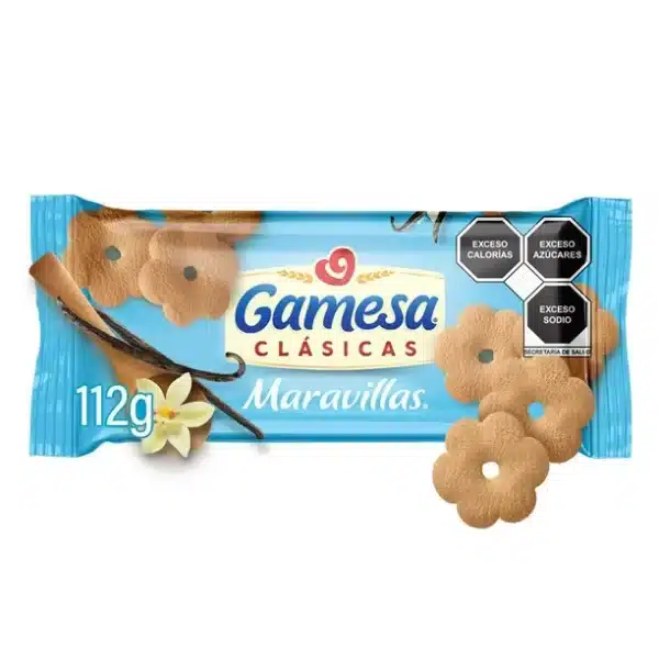 Galletas Maravillas Gamesa clásicas sabor vainilla 112 g