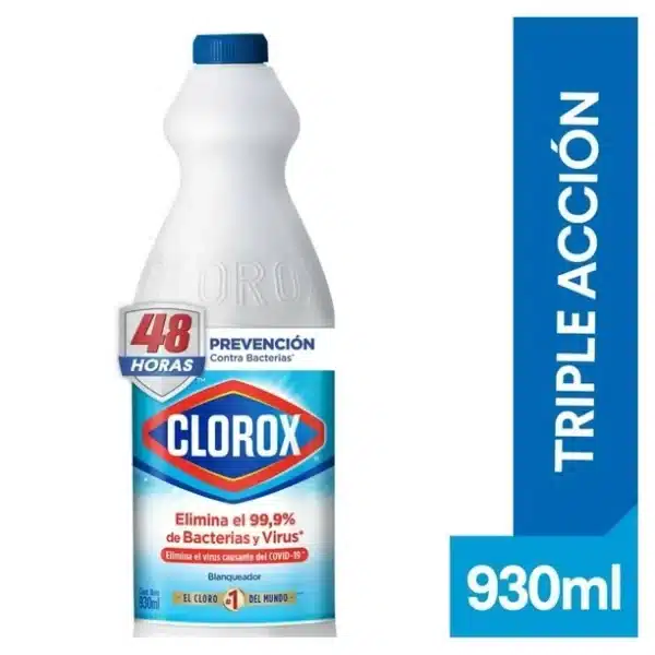 Blanqueador Clorox triple acción original 930 ml