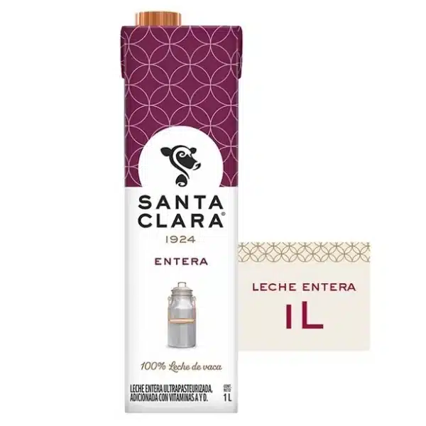 Pack Leche Santa Clara Entera y Deslactosada