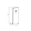 Refrigerador Hisense 7 Pies Single Door RR63D6WGX Silver - Image 2