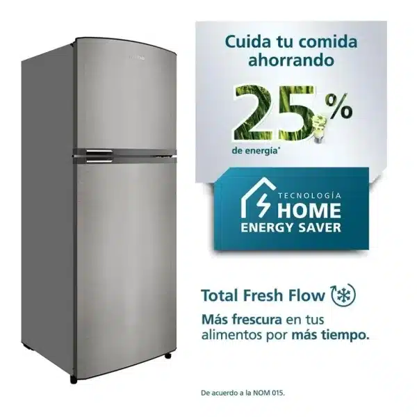 Refrigerador Mabe 14 Pies Acero Inoxidable Mate RME360PVMRM0 - Image 2