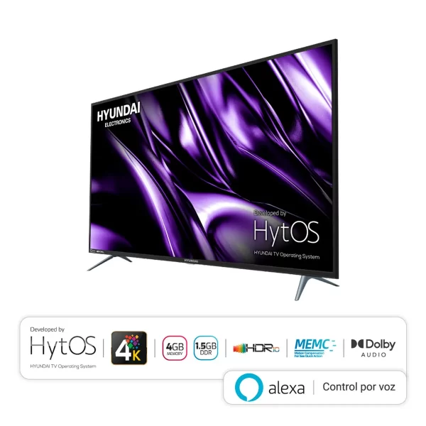 Pantalla LED Hyundai 58 Pulgadas 4K TV HYLED5810H4KM Negra - Image 4