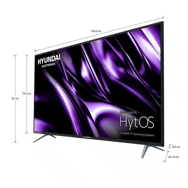 Pantalla LED Hyundai 58 Pulgadas 4K TV HYLED5810H4KM Negra - Image 2