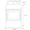 Secadora Mabe Energy Saver Green Gas LP 20Kg Blanco SMG26N5MNBAB0 - Image 2