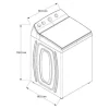 LAVADORA WHIRLPOOL MOD. 8MWTW2423WPM 24KG - Image 2