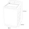 Lavadora Automática Mabe LMA74215WBAB1 24Kg Blanca - Image 4