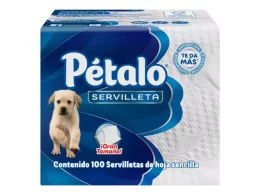 Petalo Servilleta Blanca 100pz