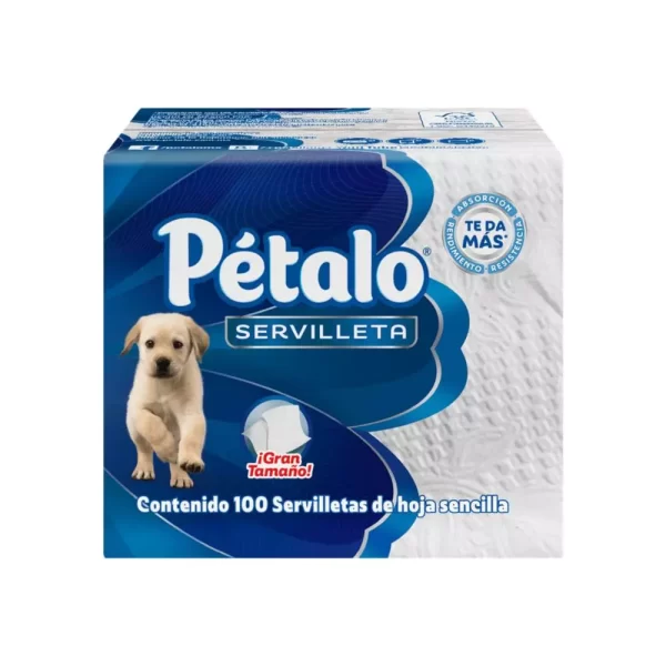 Petalo Servilleta Blanca 100pz