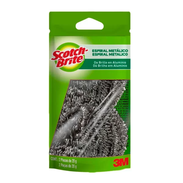 Scotch Brite Esponja En Espiral Metalica 2Pack