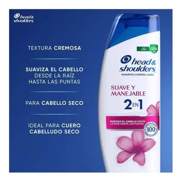 H&S Sh 2en1 Suave y Manejable 375ml