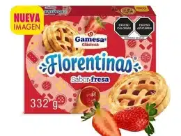 Galletas Gamesa Clásicas Florentinas sabor fresa 332 g