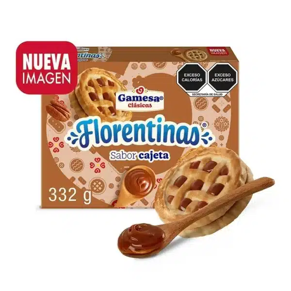 Gamesa Galleta Florentinas Sabor Cajeta 332g