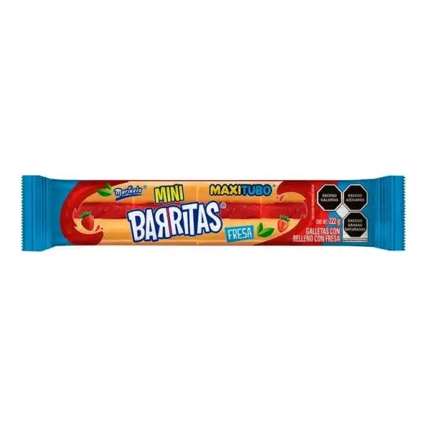 Marinela Mini Barrita Fresa Maxi tubo 222g