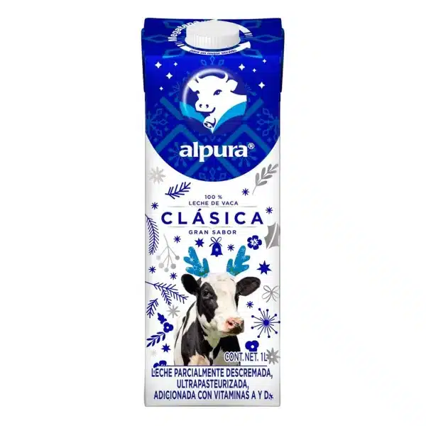 Alpura Leche Clasica Azul 1l