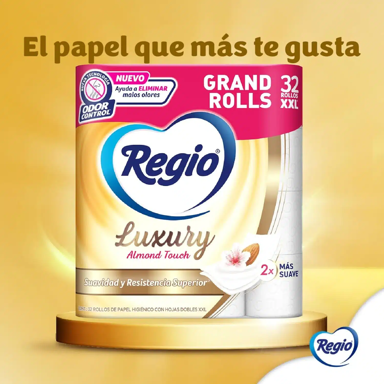 PAPEL REGIO LUXURY 205 HJS ALMENDRA 32 ROLL