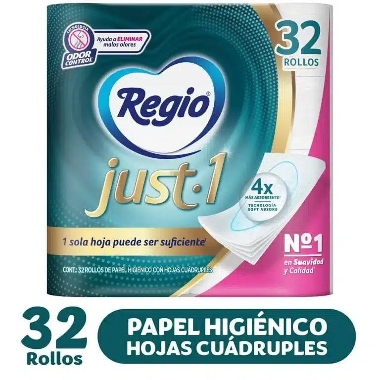 PAPEL HIGIENICO REGIO JUST1 115 HJS 32 ROLL