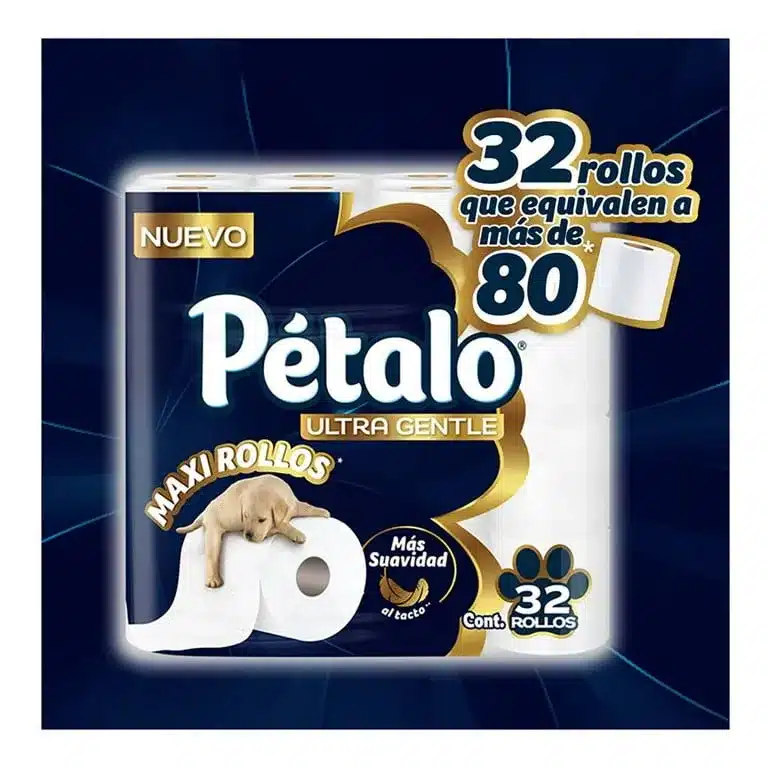 PAPEL HIGIENICO PETALO ULTRA GENTLE 32 ROLLOS