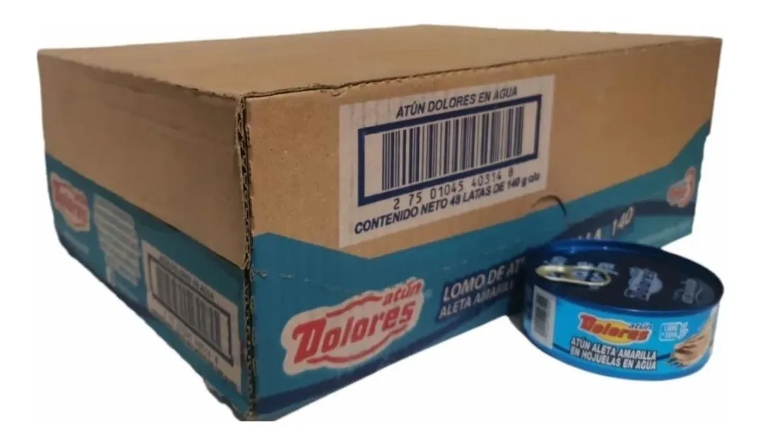 Caja Atún Dolores 36 Latas De 133 Grs C/u
