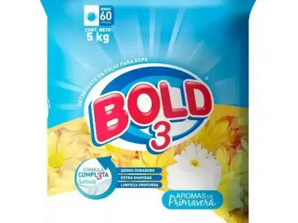 Detergente en polvo Bold 3 aromas de primavera 5 kg