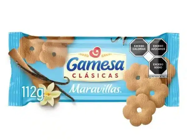 Galletas Maravillas Gamesa clásicas sabor vainilla 125 g
