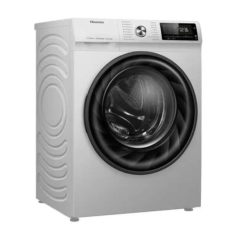 00690110181665l Lavasecadora Hisense Blanca 15 Kg - Imagen 1