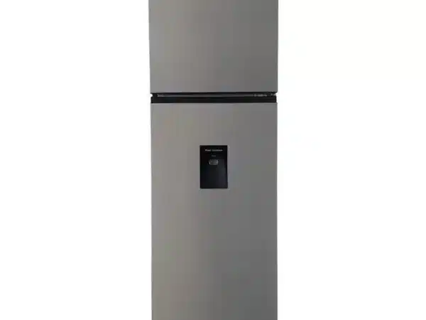 Refrigerador Hisense dos Puertas 9 Pies Top Mount con Despachador RT90N6WKX Silver