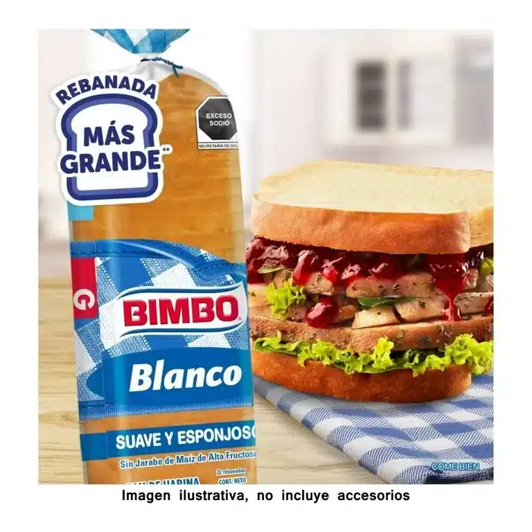 00750081002918L3 Pan Blanco Bimbo Grande 620g - Imagen 1