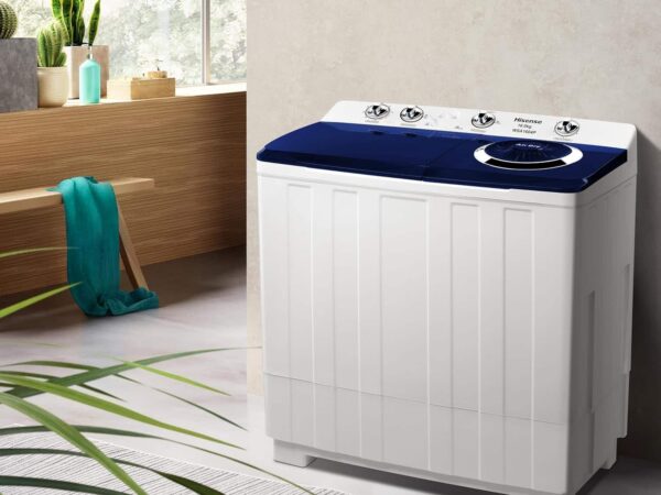 Lavadora Semiautomática Doble Tina Hisense 16 Kilos Blanco WSA1604P