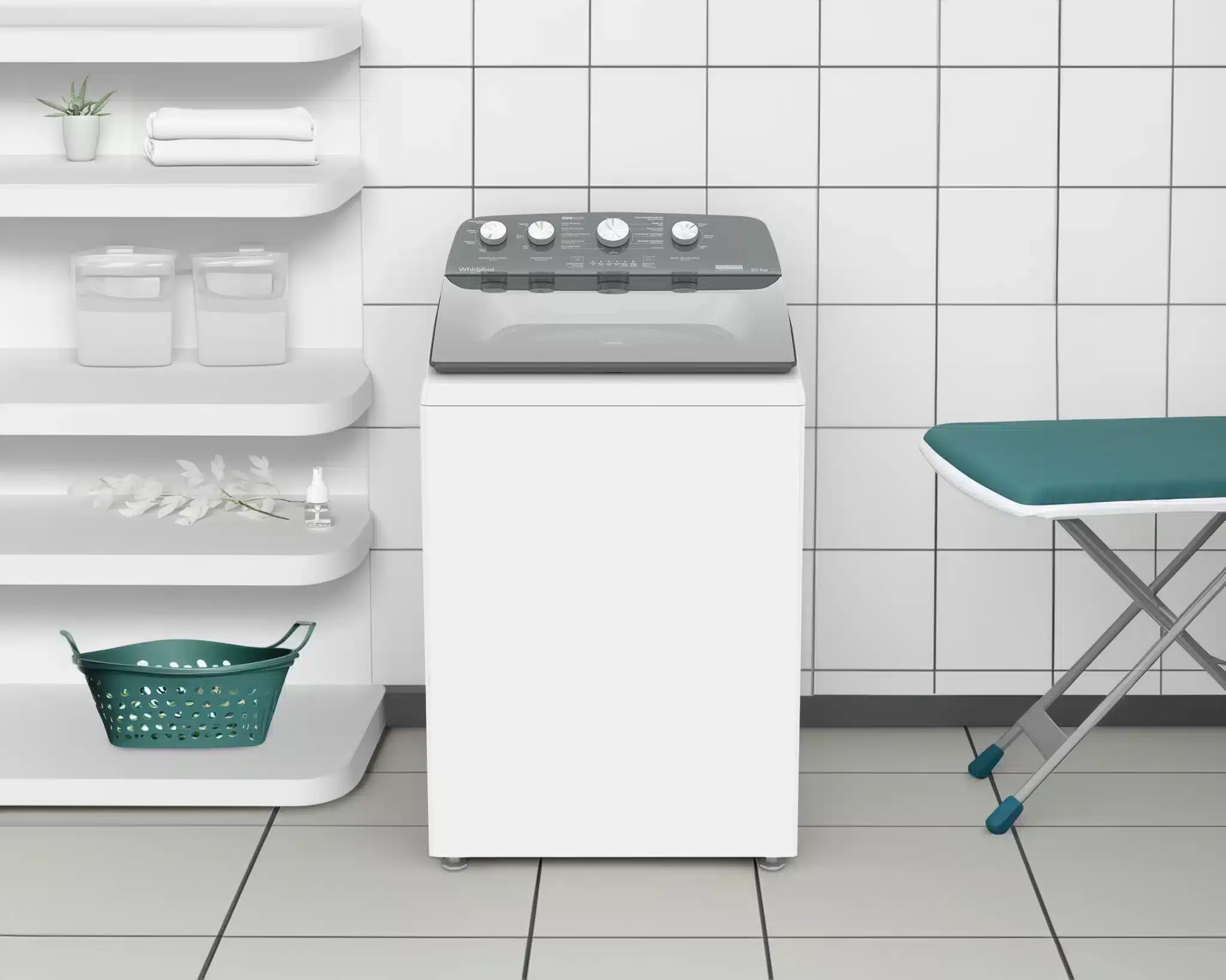 6469033-7 Lavadora Whirlpool Automática 8MWTW2024WJM 20 kg Blanca - Imagen 1