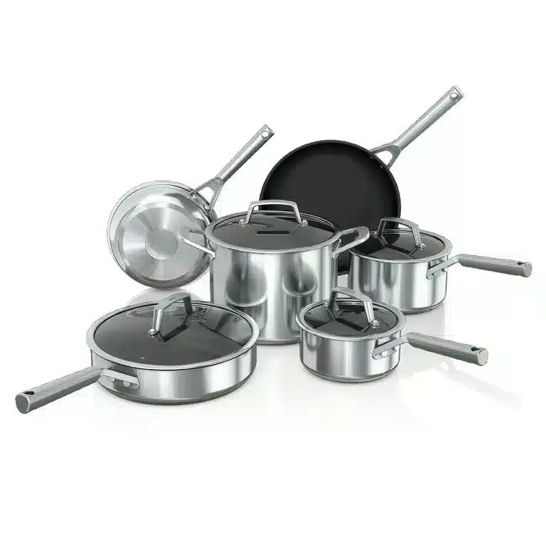 df7107e3-10ad-46ac-85ac-d4054e7d6ef9.aba75ab50087da7131f23ad0ac99c496 Batería de cocina Ninja Neverstick acero inoxidable 10 piezas - C69500 - Imagen 1